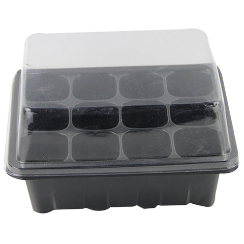 6/12 Cells Seed Tray Grow Box Nursery Pot Seedling Starter Germination Kit with Dome Plant Tags for Flower Garden