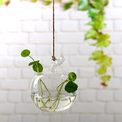 Garden Supplies Home Hanging Glass Ball Vase Flower Planter Pots Terrarium Container Hanging Flower Pot Home Garden Decoration