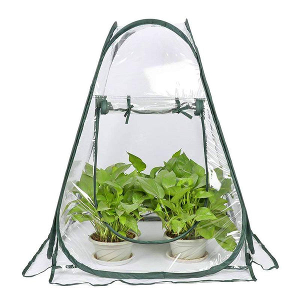 Portable Folding Mini Transparent Garden Plant Flower Cover Tent Mini Greenhouses PVC Warm Room Garden Greenhouse Pop Up Outdoor