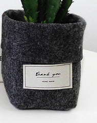 New Khaki Grey Black Yellow Plant Grow Bag Home Decorations Desktop Flower Basket Fleshy Pot Thicken Garden Pot Garden Supplies