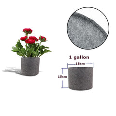 New Khaki Grey Black Yellow Plant Grow Bag Home Decorations Desktop Flower Basket Fleshy Pot Thicken Garden Pot Garden Supplies