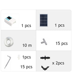 20M Double pump Intelligent Garden Automatic Watering Device Solar Energy ChargingPotted Plant Drip Irrigation  Timer System