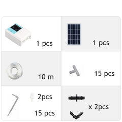 20M Double pump Intelligent Garden Automatic Watering Device Solar Energy ChargingPotted Plant Drip Irrigation  Timer System