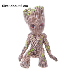 Flower Pot Baby Groot Flowerpot Cute Toy Pen Pot Holder PVC Hero Model Baby Tree Man Garden Plant Pot Groot