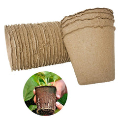 20/50/100PCS  vegetable seeds Flowerpot Vegetable Fruit Pots 8*8CM Biodegradable Pulp Tool  Nursery Tray Pot Cup Garden Supplies