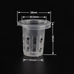 50pcs Growing Basket Hydroponics Basket Vegetable Soilless Growing Plastic Mesh Pot High Quality Garden Planting Pots