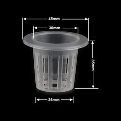 50pcs Growing Basket Hydroponics Basket Vegetable Soilless Growing Plastic Mesh Pot High Quality Garden Planting Pots