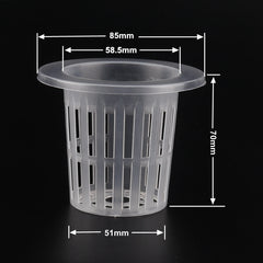 50pcs Growing Basket Hydroponics Basket Vegetable Soilless Growing Plastic Mesh Pot High Quality Garden Planting Pots