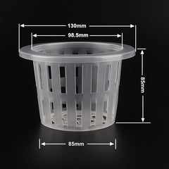 50pcs Growing Basket Hydroponics Basket Vegetable Soilless Growing Plastic Mesh Pot High Quality Garden Planting Pots