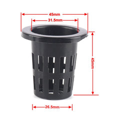 50pcs Growing Basket Hydroponics Basket Vegetable Soilless Growing Plastic Mesh Pot High Quality Garden Planting Pots