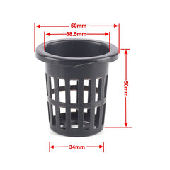 50pcs Growing Basket Hydroponics Basket Vegetable Soilless Growing Plastic Mesh Pot High Quality Garden Planting Pots
