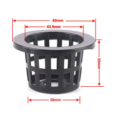 50pcs Growing Basket Hydroponics Basket Vegetable Soilless Growing Plastic Mesh Pot High Quality Garden Planting Pots