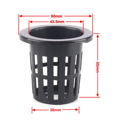 50pcs Growing Basket Hydroponics Basket Vegetable Soilless Growing Plastic Mesh Pot High Quality Garden Planting Pots