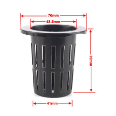 50pcs Growing Basket Hydroponics Basket Vegetable Soilless Growing Plastic Mesh Pot High Quality Garden Planting Pots