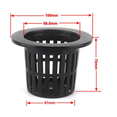 50pcs Growing Basket Hydroponics Basket Vegetable Soilless Growing Plastic Mesh Pot High Quality Garden Planting Pots