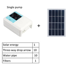 Drip Irrigation Solar Irrigation System Energy Three Outlets Timed Automatic Watering Device Plant Miniature Diaphragm Pump