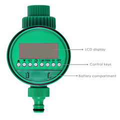 Automatic Irrigation Watering Timer Hose Faucet Timer Outdoor Waterproof Automatic On Off LCD Display Smart Controller