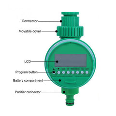 Automatic Irrigation Watering Timer Hose Faucet Timer Outdoor Waterproof Automatic On Off LCD Display Smart Controller