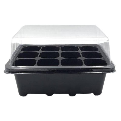 12 Cells Nursery Pot Planting Seed Tray Kit Plant Germination Box With Lid Garden Grow Box Garden Planter Seedling Pot