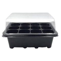 12 Cells Nursery Pot Planting Seed Tray Kit Plant Germination Box With Lid Garden Grow Box Garden Planter Seedling Pot