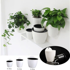 Hanging Plant Pot Self Watering Garden Wall Mounted Hanging Planter Basket Basket Basket Flower Creative Plastic Decor Supply