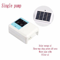 1/2 Pump Intelligent Garden Automatic Watering Device Solar Energy ChargingPotted Plant Drip Irrigation Water Pump Timer System