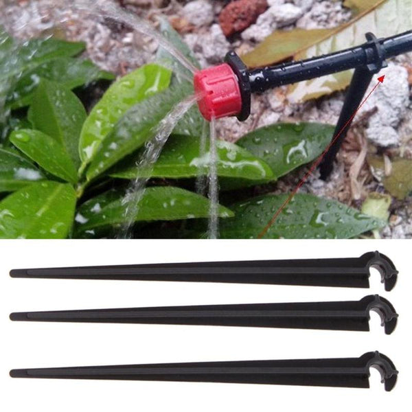 50pc Hook Fixed Stems Support Holder for 4/7 Drip Irrigation Water Hose Irrigation Water Hose Drop Watering Kits Garden Supplies