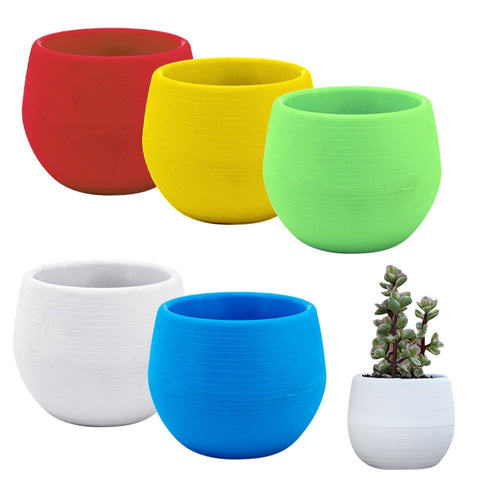 7*7cm Flower Pots Mini Flowerpot Indoor Garden Unbreakable Nursery Pots For Succulent Plants Potted Small Planter Home Decor