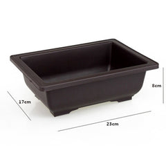 Nordic-style Flowers Bonsai Pots with Tray Plastic Balcony Square/Rectangle Plants Bowl Nursery Pots Balcony Garden Supplies