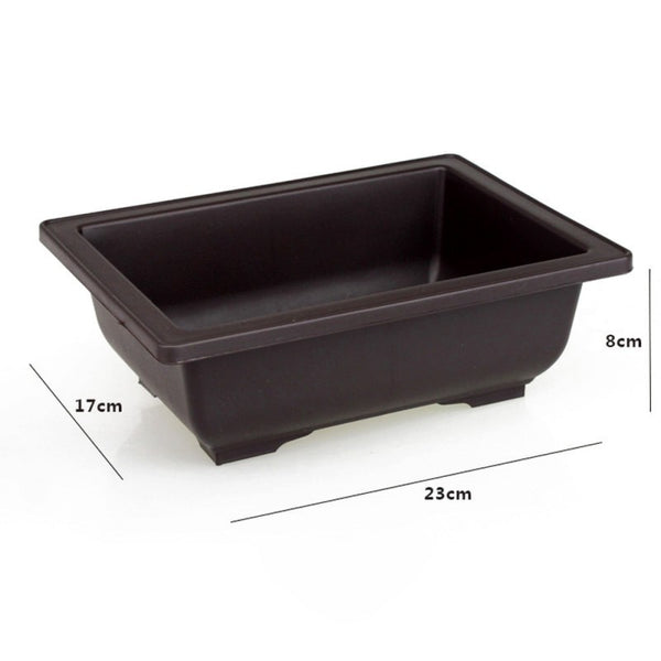 High-quality Garden Pots Flower Planters Pot Imitation  Balcony Square Pots Flower Bonsai Bowl Planter Rectangle Bonsai new