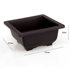 High-quality Garden Pots Flower Planters Pot Imitation  Balcony Square Pots Flower Bonsai Bowl Planter Rectangle Bonsai new