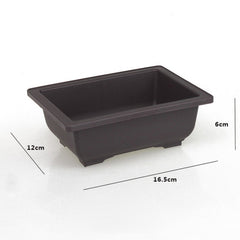 High-quality Garden Pots Flower Planters Pot Imitation  Balcony Square Pots Flower Bonsai Bowl Planter Rectangle Bonsai new