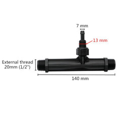 Irrigation Venturi tube 1/2", 3/4", 1" male thread Agriculture Venturi Fertilizer Injector Automatic Fertilization 1 Pcs