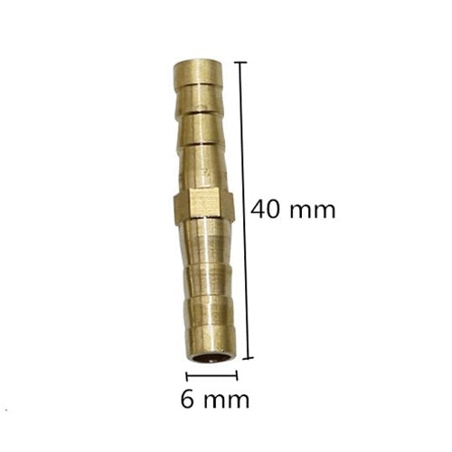 Brass Barbed Straight Hose Joiner OD 6mm,8mm,10mm,12mm Air Fuel Water Pipe Gas Tubing Aquarium Hose Accessory