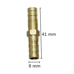 Brass Barbed Straight Hose Joiner OD 6mm,8mm,10mm,12mm Air Fuel Water Pipe Gas Tubing Aquarium Hose Accessory