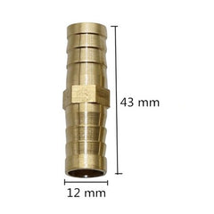 Brass Barbed Straight Hose Joiner OD 6mm,8mm,10mm,12mm Air Fuel Water Pipe Gas Tubing Aquarium Hose Accessory