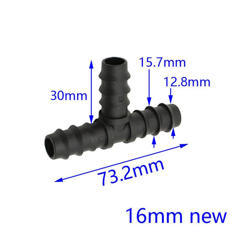 1/2" Garden hose tee water splitter 16mm hose 3-way connector garden irrigation connector barbed drip irrigation fittings 8pcs