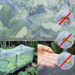 Large Garden Crop Plant Protection Net Greenhouse Netting Bird Net Pest Insect Animal Vegetable Care Big Mesh Nets 2.5x10m