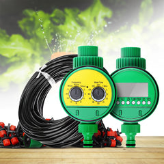 25m Micro Drip Irrigation System Plant Automatic Spray Greenhouse Watering Kits Garden Hose Adjustable Dripper Sprinkler XJ