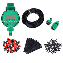 25m Micro Drip Irrigation System Plant Automatic Spray Greenhouse Watering Kits Garden Hose Adjustable Dripper Sprinkler XJ