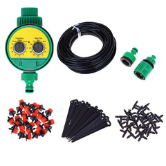 25m Micro Drip Irrigation System Plant Automatic Spray Greenhouse Watering Kits Garden Hose Adjustable Dripper Sprinkler XJ