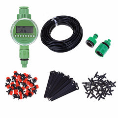 25m Micro Drip Irrigation System Plant Automatic Spray Greenhouse Watering Kits Garden Hose Adjustable Dripper Sprinkler XJ