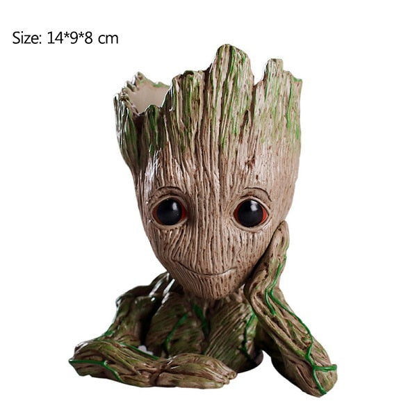 Strongwell Baby Groot Flowerpot Flower Pot Planter Figurines Tree Man Cute Model Toy Pen Pot Garden Planter Flower Pot Gift