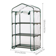 PVC Warm Garden Tier Folding Mini Transparent Garden Cover Household Plant Greenhouse Waterproof Garden Plants Flowers Protector