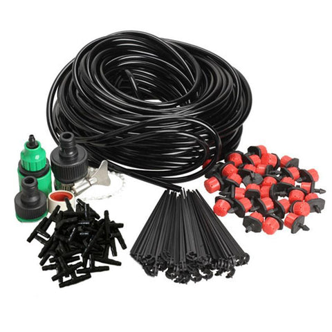 25m/20m/10m DIY Micro Drip Irrigation System Garden Hose Dripper Connector Kits Plant Automatic Watering Kits System