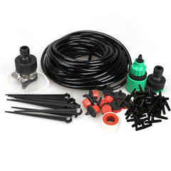 25m/20m/10m DIY Micro Drip Irrigation System Garden Hose Dripper Connector Kits Plant Automatic Watering Kits System