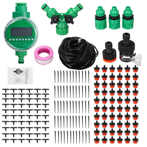 15/25/30/40/50m Automatic Watering Timer Irrigation System Greenhouse Plant Kit for Flowers Plants Bonsai Intelligent Care