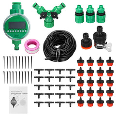 15/25/30/40/50m Automatic Watering Timer Irrigation System Greenhouse Plant Kit for Flowers Plants Bonsai Intelligent Care