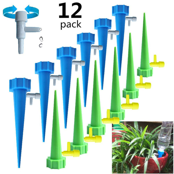 6/12/18PCS  Automatic Irrigation Watering Spike for Plants Flower Indoor Household Auto Drip Irrigation Watering System Waterer