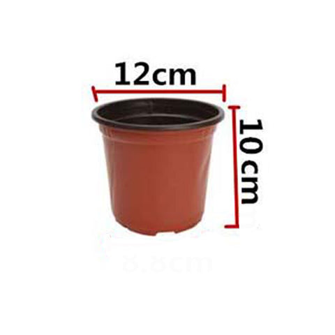 10pcs Mini Plant Gardening Supplies Nursery Pots Soft Plastic Round Flower Pot Terracotta Nursery Planter Home Decor